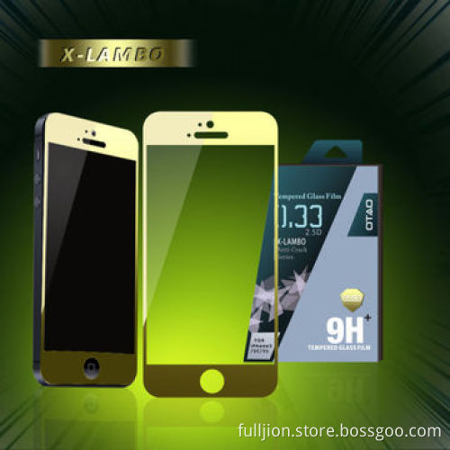 Color tempered-glass screen protector for iPhone 5/5C/5S
